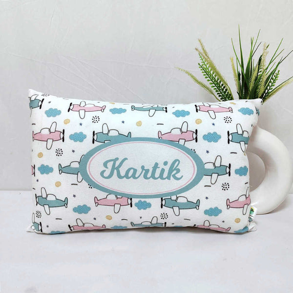 Personalized Airplane Printed Kids Pillow